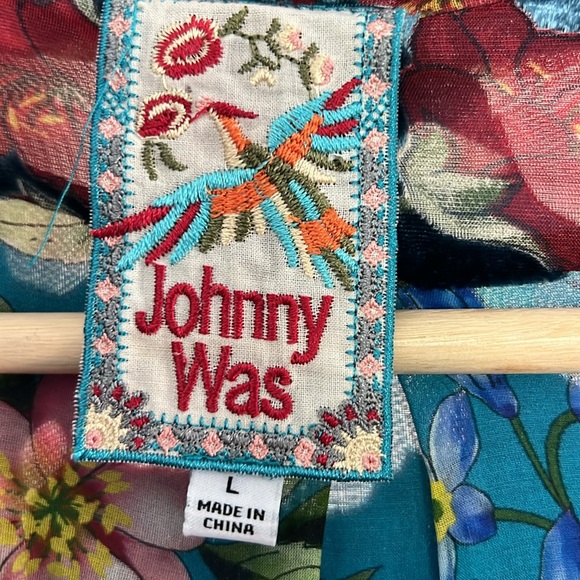 Exquisite Johnny Was velvet blazer size L - Picture 3 of 4